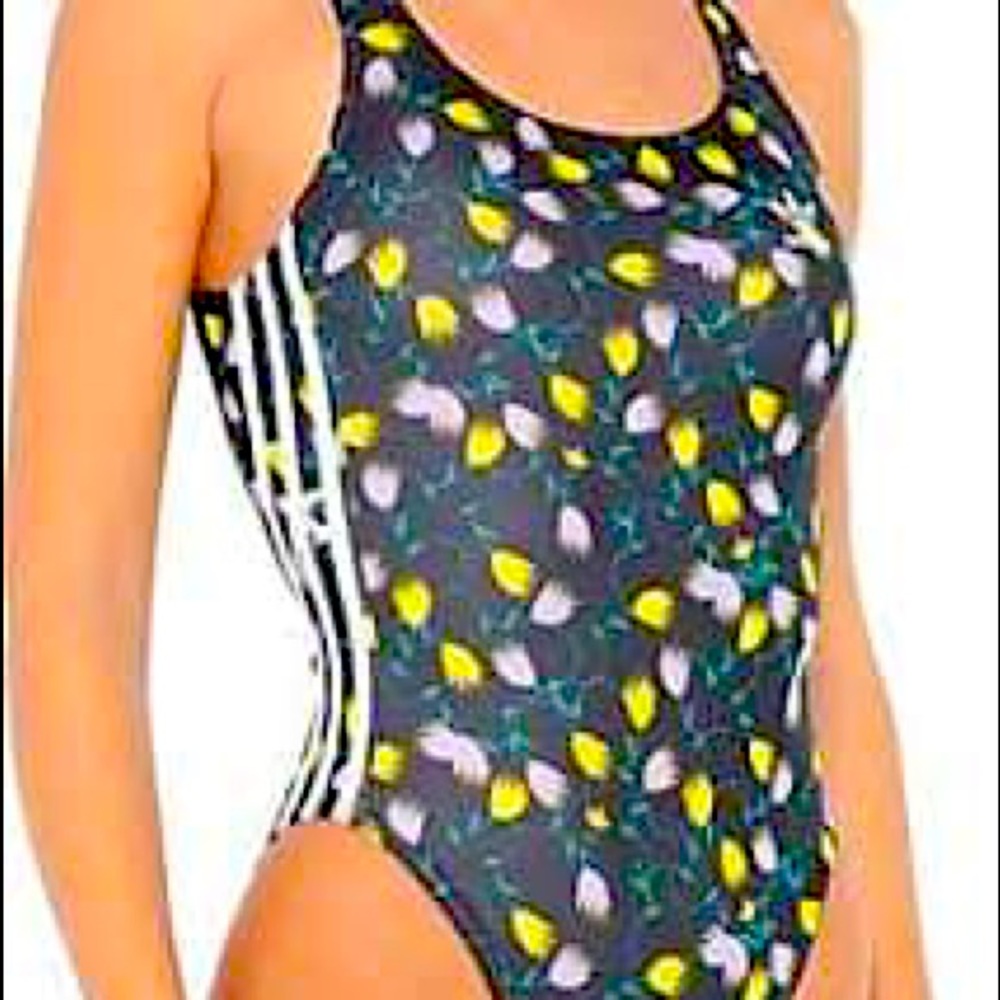 Adidas multi colour one piece.